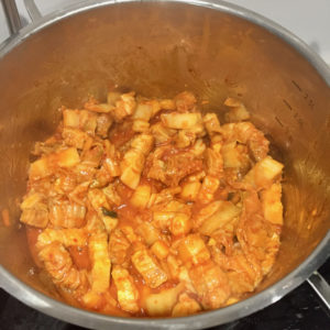 kimchi pork belly stew